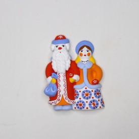 Santa Claus with the Snow Maiden